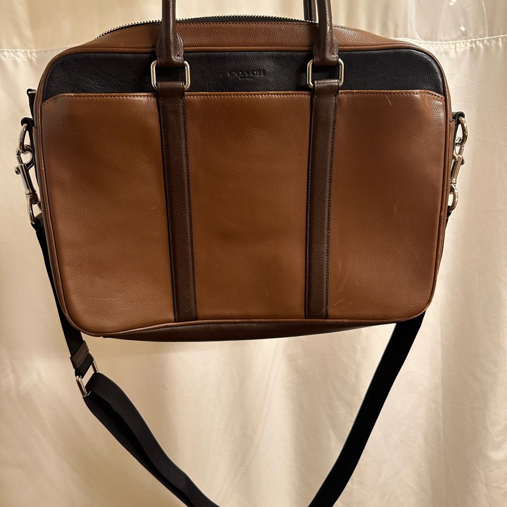 Coach Brown Leather Men's Bag